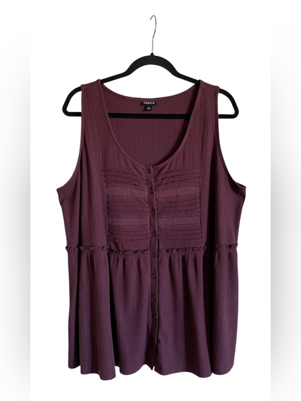 Womens TORRID Babydoll Flowy Sleeveless Tank Top Size: 2